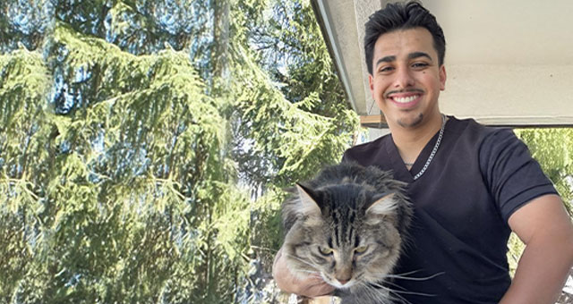 Adrian Castaneda, veterinary team member at Peak Pet Urgent Care in Reno, NV