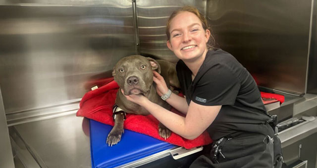 Grace Schenck, veterinary team member at Peak Pet Urgent Care in Reno, NV